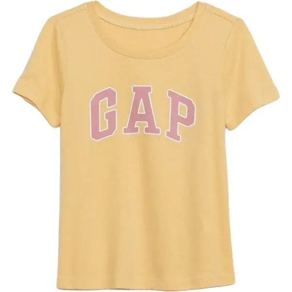 GAP V-HS LOGO Dětské tričko, žlutá, velikost 4Y