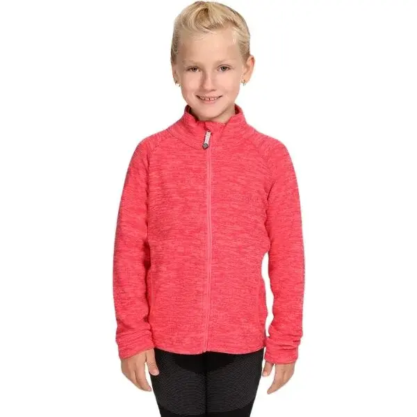 KILPI ALACANT Dětská fleecová mikina, růžová, velikost
