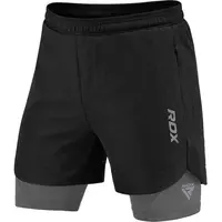 RDX T16 2V1 COMPRESSION MMA SHORTS Kraťasy na MMA, černá, velikost