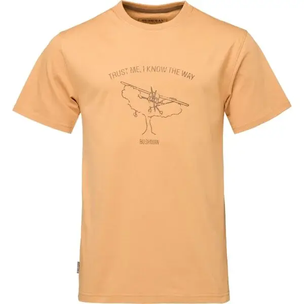 BUSHMAN ETAH Pánské triko, béžová, velikost