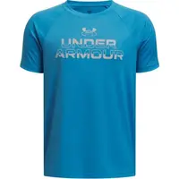 Under Armour SPLIT WORDMARK Chlapecké triko, modrá, velikost S