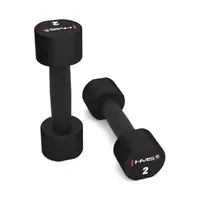 HMS HPT02 Jednoruční činky, černá, velikost 2 KG