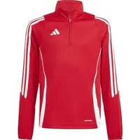 adidas TIRO24 TRAINING TOP Dětská sportovní mikina, červená, velikost