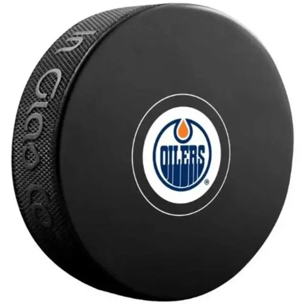 INGLASCO EDMONTON OILERS AUTOGRAPH BLISTER Fanouškovský hokejový puk, černá, velikost