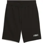 Puma ESSENTIALS LOGO LAB SHORT TR Pánské kraťasy, černá, velikost