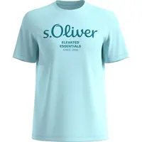 s.Oliver LOGO T-NOOS Pánské tričko, světle modrá, velikost