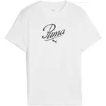 Puma ESSENTIALS SCRIPT TEE G Dívčí triko, bílá, velikost