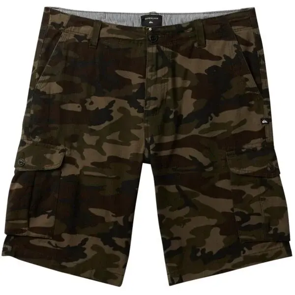 Quiksilver CRUCIAL BATTLE CARGO Pánské kraťasy, khaki, velikost