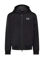 EA7 Emporio Armani Prechodná bunda  čierna / biela