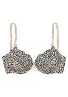 LASCANA Podprsenka  béžová / hnedá / čierna melírovaná