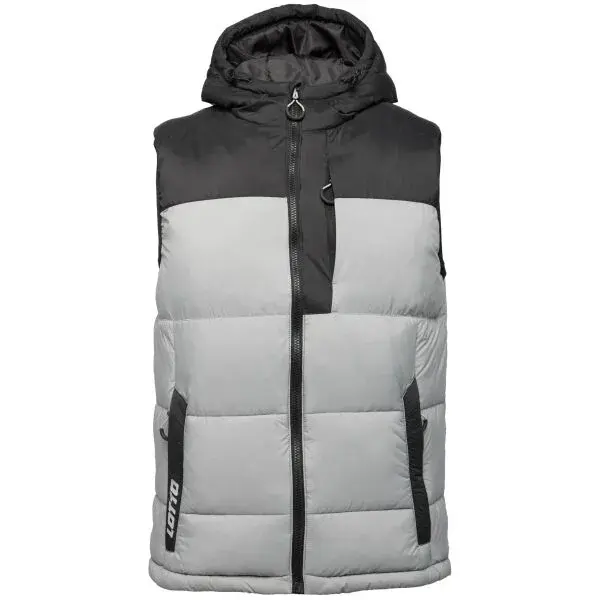 Lotto ADONY Pánska prešívaná vesta, sivá, veľkosť