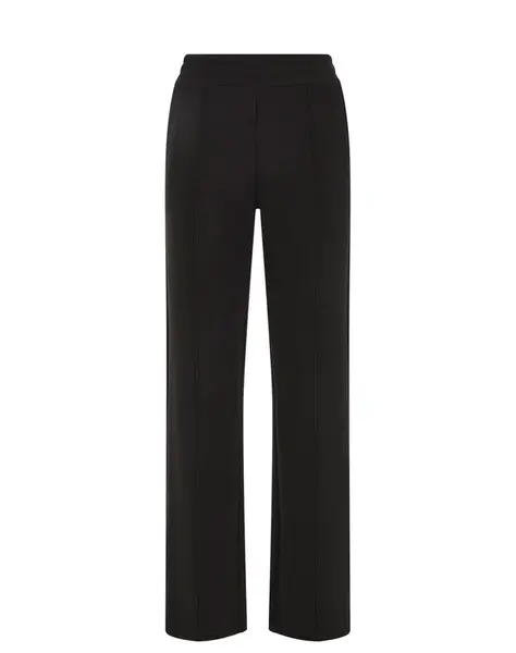 WE Fashion Nohavice s pukmi  čierna