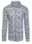 Koszula męska w kwiaty biała Dstreet