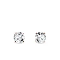 Luxusní 1ct briliantové náušnice z růžového zlata KLENOTA