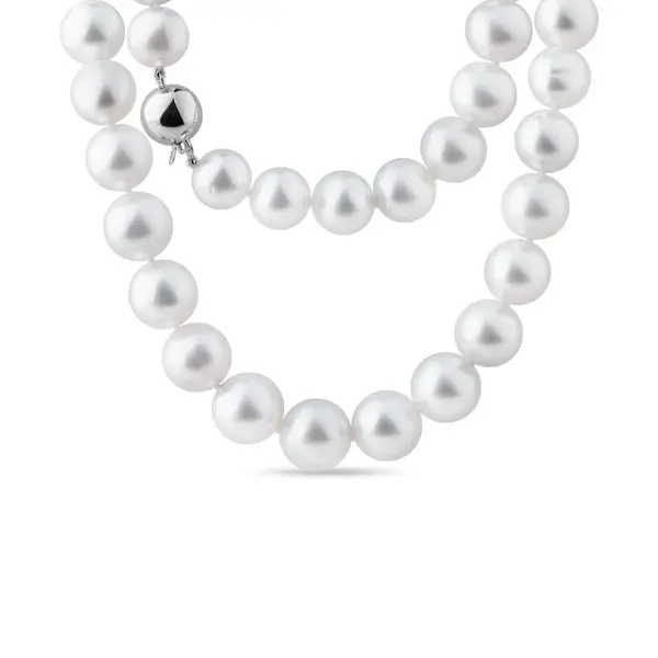 Náhrdelník z perál južného Pacifiku so zlatým zapínaním KLENOTA