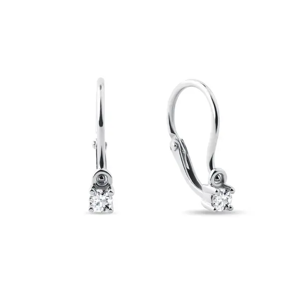 Detské náušnice s diamantom KLENOTA