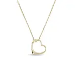 Zlatý prívesok srdce s drobným diamantom KLENOTA