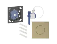 Geberit - Pneumatické ovládání splachování pisoáru typ 40, easy to clean, kartáčovaná mosaz 116.014.QF.1