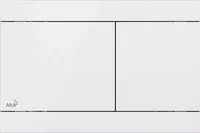 Alcadrain Flat - Ovládání splachování, nerez/lesklá bílá FUN-WHITE