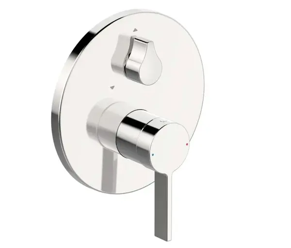 Hansa Loft - Vanová baterie pod omítku, s přepínačem pro 2 výstupy, chrom 87729003