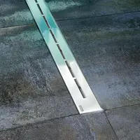 Ravak Runway - Sprchový odtokový žlab 105 cm, do prostoru, nerez X01392