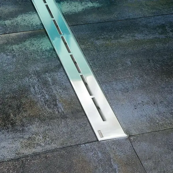 Ravak Runway - Sprchový odtokový žlab 105 cm, do prostoru, nerez X01392