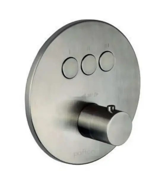 Paffoni Compact Box - Termostatická baterie pod omítku, pro 3 spotřebiče, nerez CPT019ST