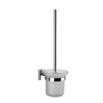 kielle Harmonia - WC štětka nástěnná s držákem, matné sklo/chrom 40523000