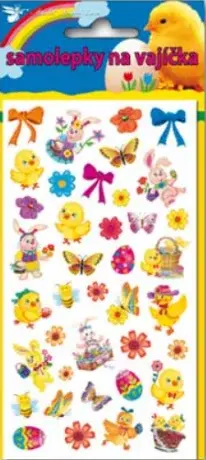 Velikonoční samolepky na vajíčka 774, 19x9cm