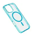 Zadní kryt Cellularline Iconic Mag s podporou Magsafe pro Apple iPhone 16 Pro, transparentní / tyrkysová