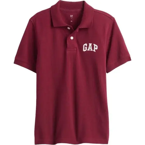 GAP V-FRCH SS LOGO POLO Chlapecké polo tričko, červená, velikost
