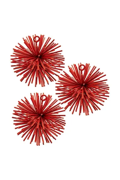 Sada vánočních přívěsků Pols Potten prickle ornaments 7 cm 3-pack