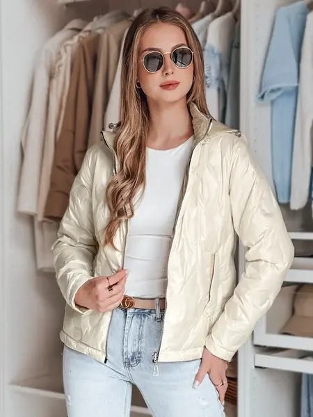 Dámská přechodná oboustranná bunda SYLVIAN bílá