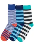 Meatfly ponožky Lexy Triple Pack Stripes | Mnohobarevná | Velikost L/XL