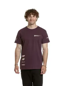 Meatfly pánské tričko Furious Blackberry | Červená | Velikost XL | 100% bavlna