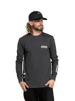 Meatfly pánské tričko s dlouhým rukávem Appex Charcoal Heather | Šedá | Velikost M