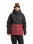 Meatfly pánská SNB & SKI bunda Vertigo Merlot / Black | Černá | Velikost M