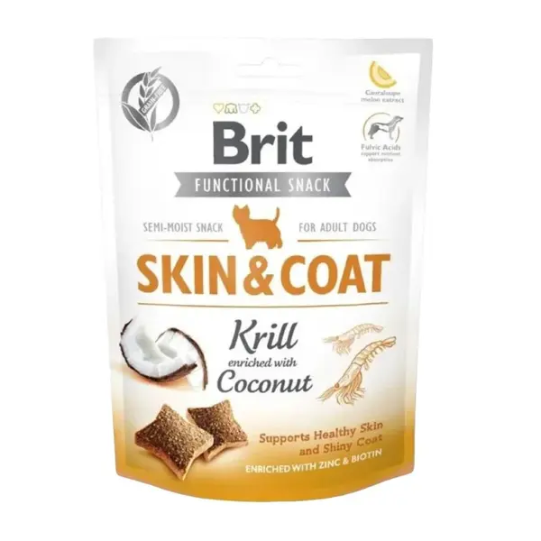 Brit Care Dog Functional Snack Skin&Coat Krill 150g | Pamlsky pro psy