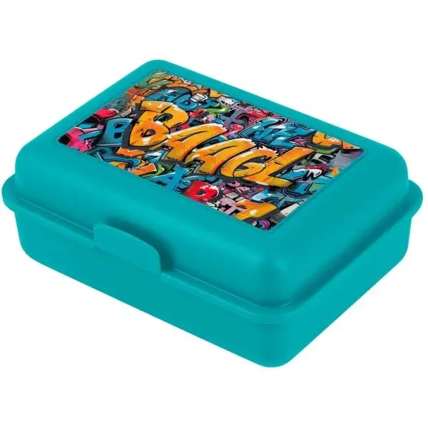 BAAGL SKATEPARK Box na desiatu, tyrkysová, veľkosť