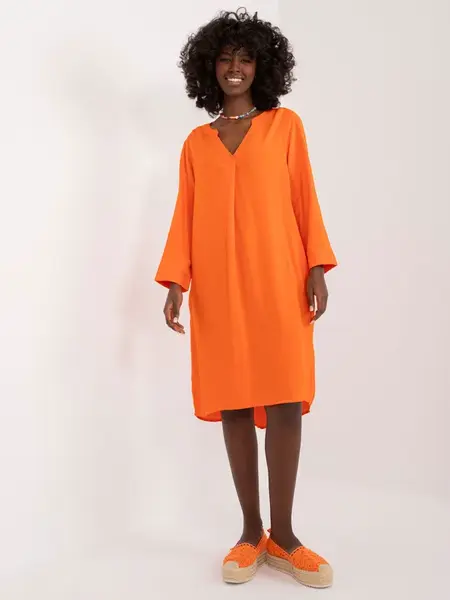 Dress-D73761M30430A-orange