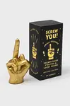 Dekorativní figurka Luckies of London Screw You 4,7 x 8,9 x 3 cm žlutá barva