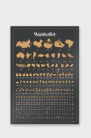 Stírací plakát Luckies of London Wanderlist 42 x 59,4 cm