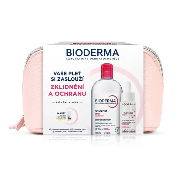 BIODERMA Sensibio dárkový balíček na citlivou pleť a vrásky 2 ks