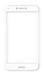 Print Glass Fullface sklo pro iPhone 6/6S, white