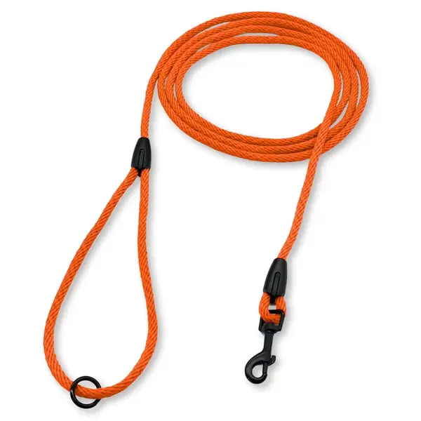 PafDog Klasické vodítko s poutkem na ruku, 6mm, oranžové PAF-898