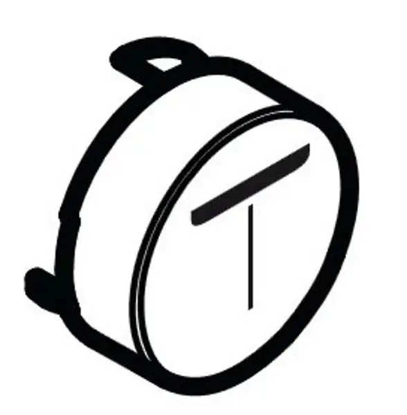 Hansgrohe Príslušenstvo - Tlačidlo prúdu Mono, biela 92576450