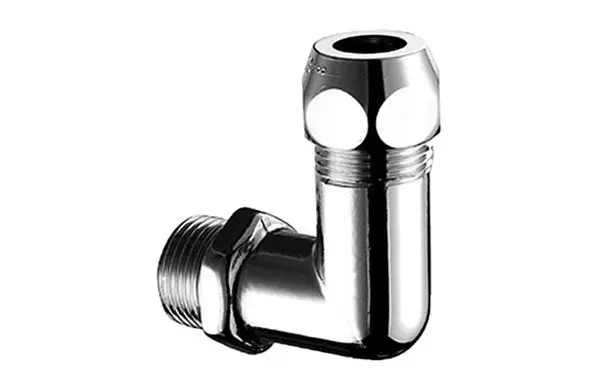 Schell Príslušenstvo - Rohové skrutkovanie s vonkajším závitom, chróm 064160699