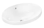 Hansgrohe Xuniva D - Umývadlo, 55x40 cm, s prepadom, bez otvoru na batériu, biela 60156450