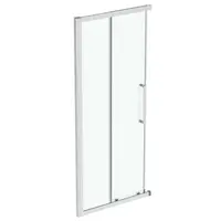 Ideal Standard i.Life - Posuvné sprchové dvere, dvojdielne, 90 cm, silver bright/číre sklo T4856EO