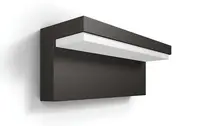 Philips myGarden - Nástenné vonkajšie LED svietidlo 22x8 cm, 2700 K, 4,5 W, antracit 915005378301